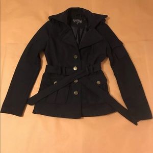 Outer Edge Black Peacoat Size S